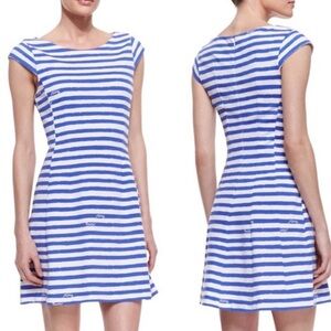 Lilly Pulitzer Blue and White A-Line Casual Dress XS